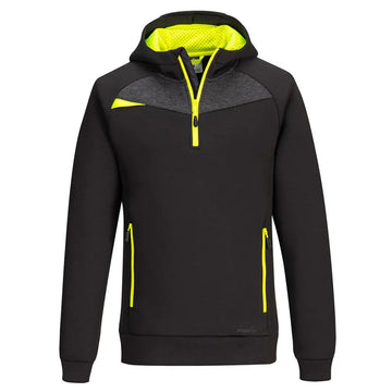 Portwest DX4 Hoddie med halv dragkedja DX467 - Svart (BKR) / S