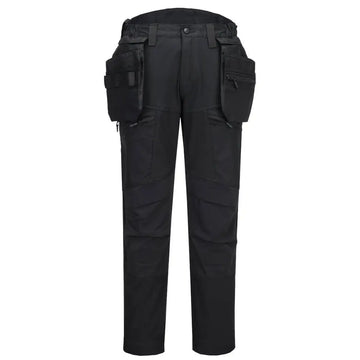 Portwest DX4 Softshell Hantverksbyxa 4-vägsstretch DX450 - Helt svart (ABR) / 28