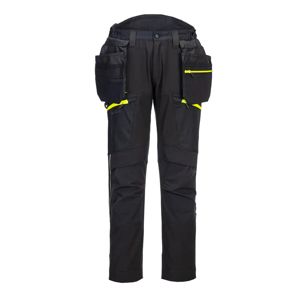 Portwest DX4 Softshell Hantverksbyxa 4-vägsstretch DX450 - Svart (BKR) / 28