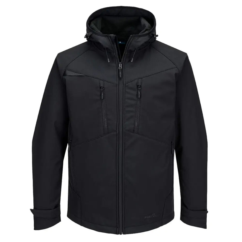 Portwest DX4 Softshell-jacka (3L) DX474 - Helt svart (ABR) / S