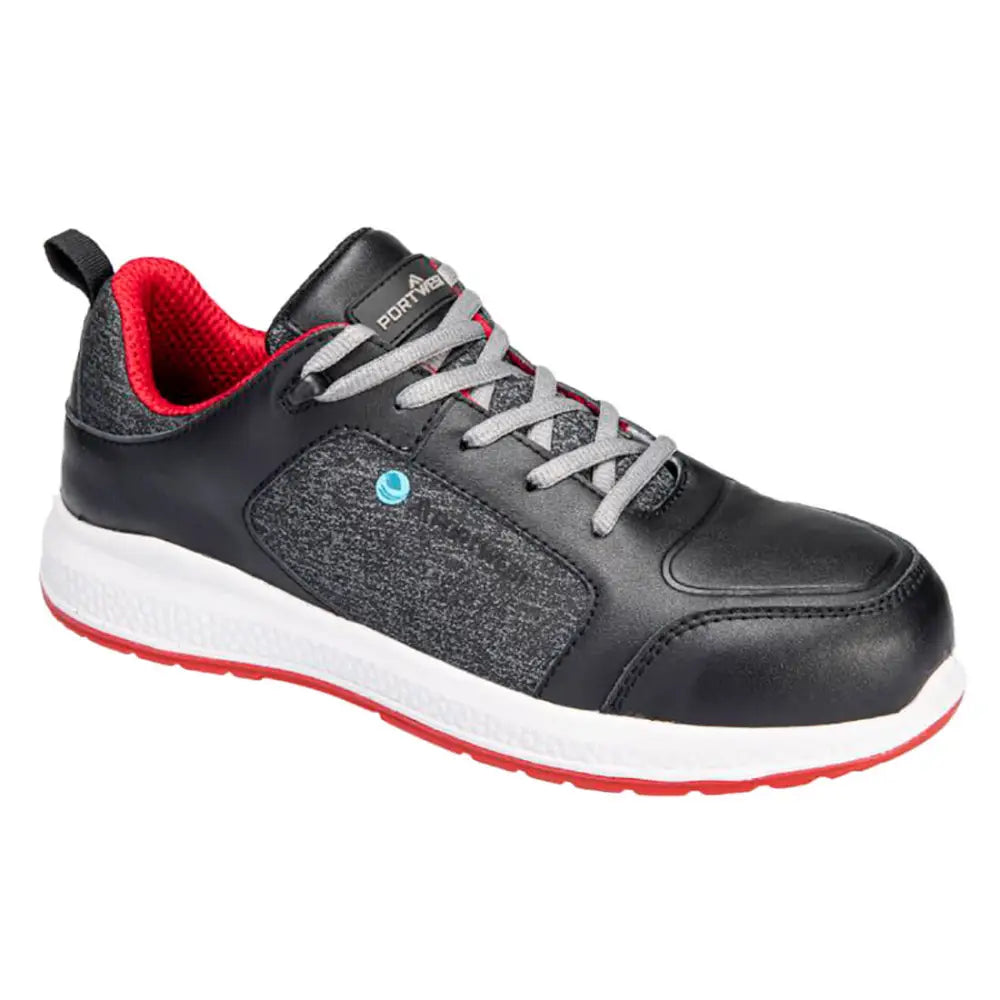 Portwest Eco Composite Trainer S3S SR - 37 / Svart/Blå