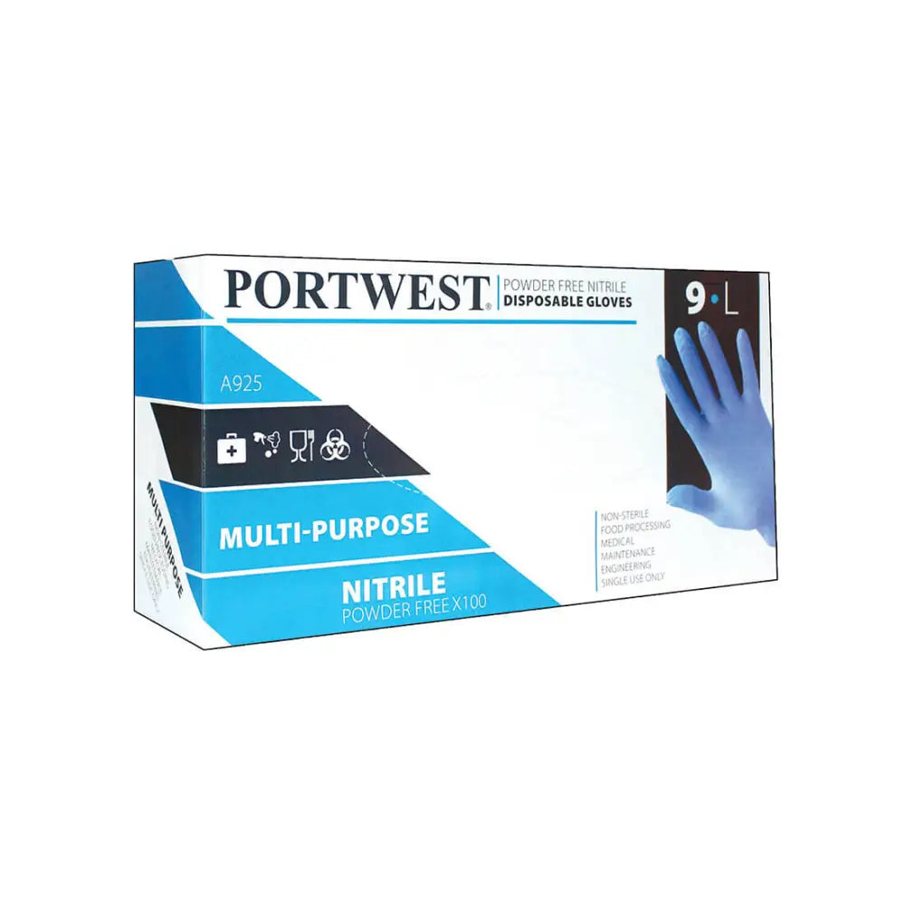 Portwest Engångshandske Nitril Puderfri (Pk100) A925