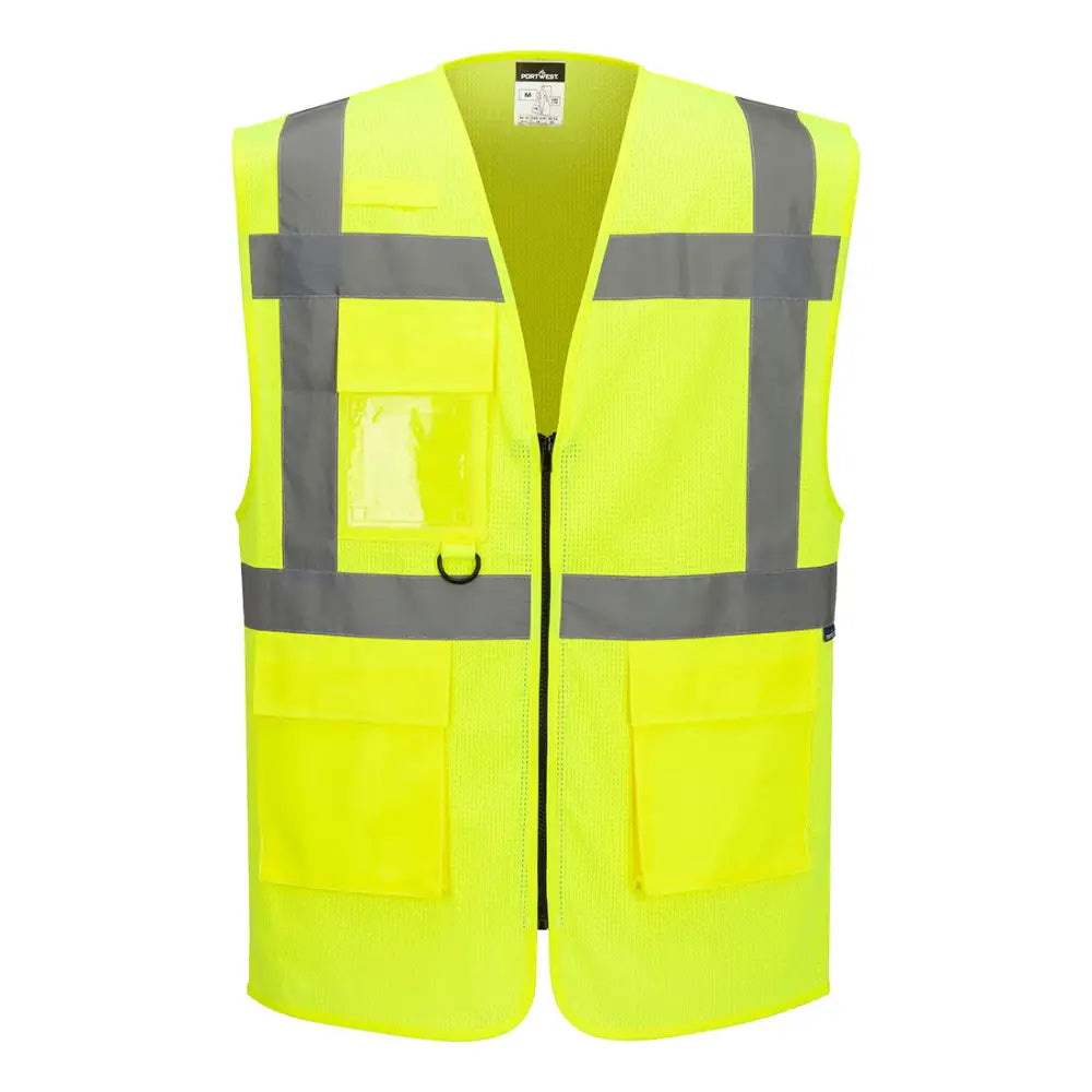 Portwest ES1 Essential Hi-Vis Mesh Executive Vest ES376 - Gul: (YER) / XS