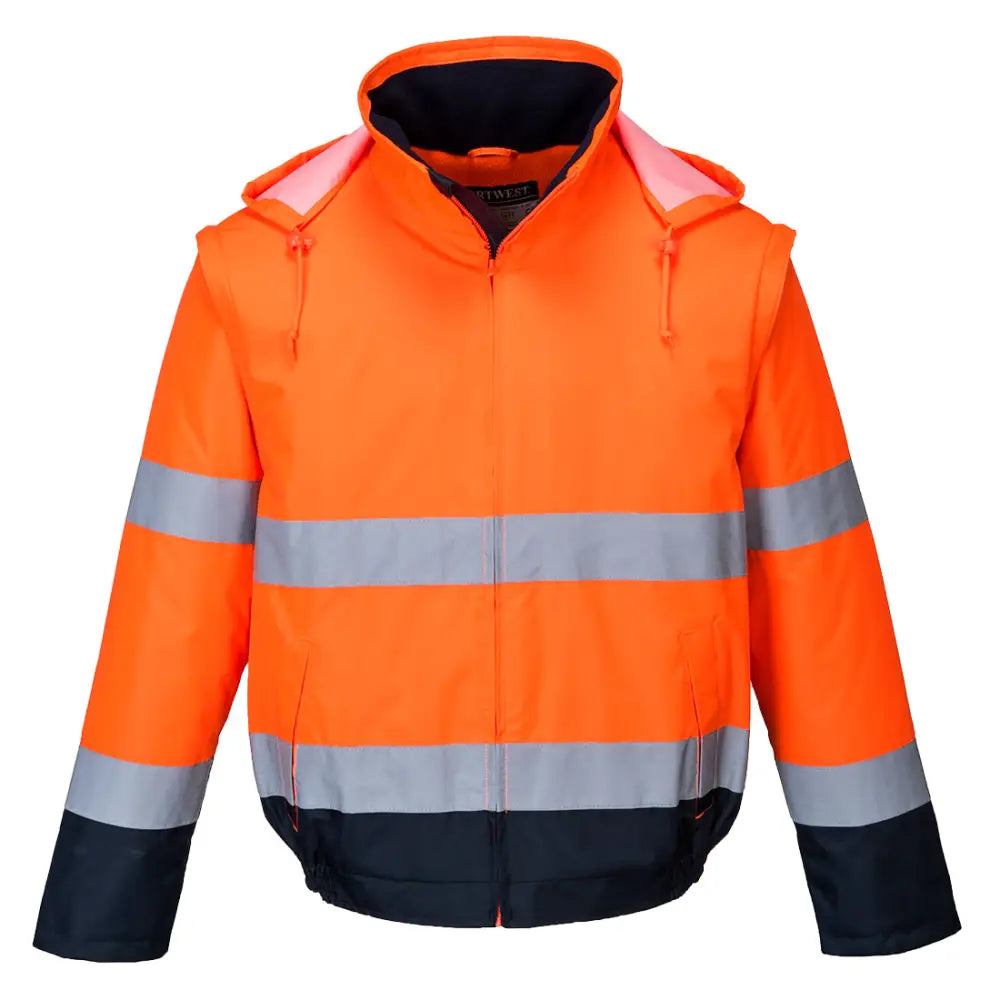 Portwest Essential 2-in-1 Jacka C464 - Orange/Marinblå (ONR) / S