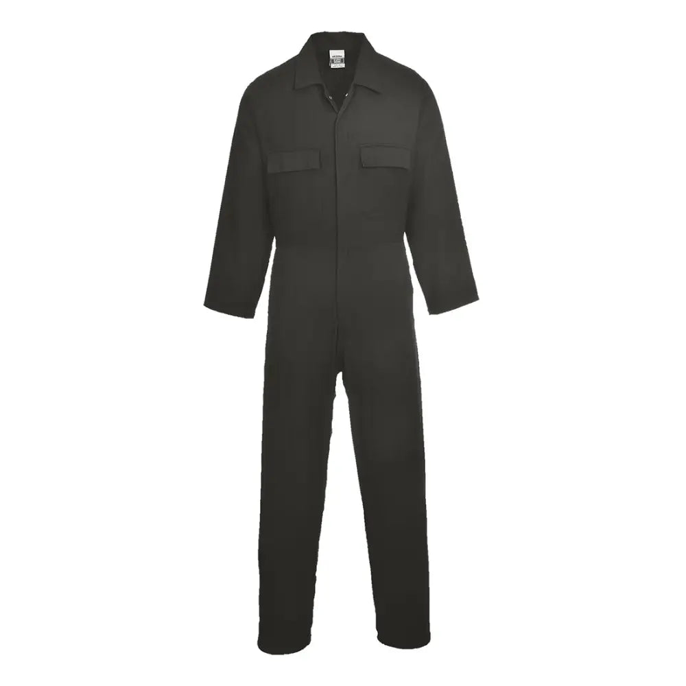 Portwest Euro Work Bomulls Overall S998 - Svart (BKR) / S