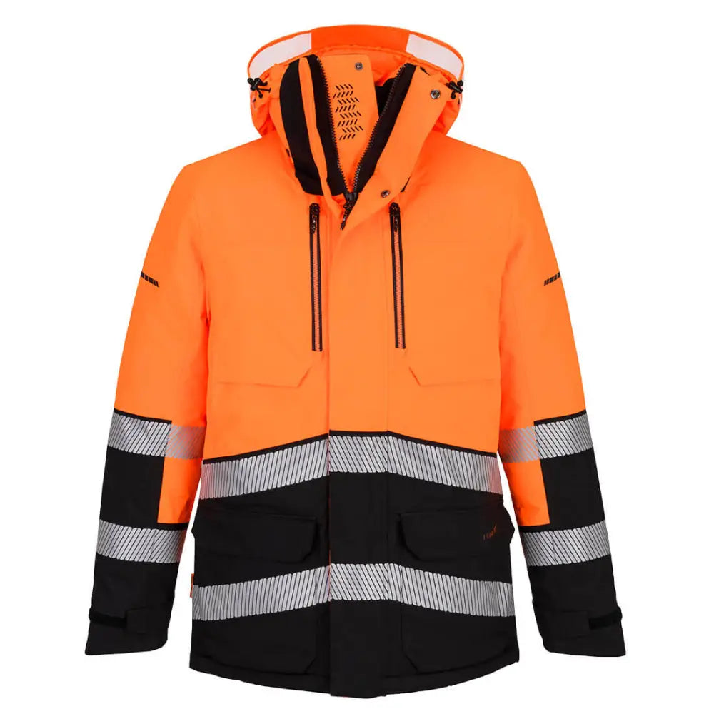 Portwest EV4 Hi-Vis Expedition Vinterparkas EV401 - Orange/Svart (OBR) / S