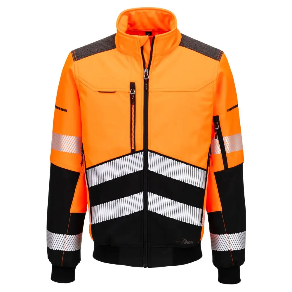 Portwest EV4 Hi-Vis Softshell (3L) EV468 - Orange/Svart (OBR) / S