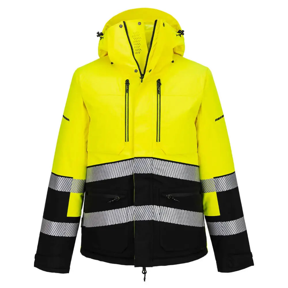 Portwest EV4 Hi-Vis Vinterjacka EV467 - Gul/Svart (YBR) / S