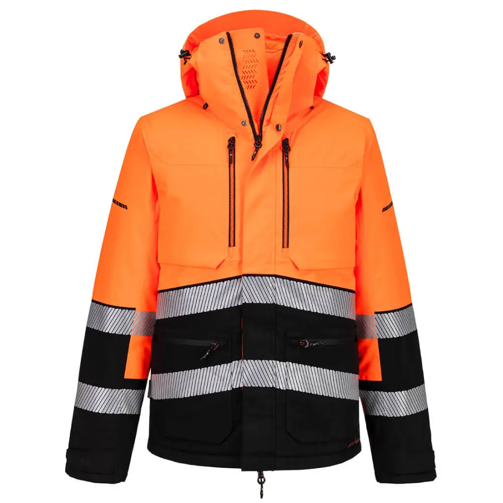 Portwest EV4 Hi-Vis Vinterjacka EV467 - Orange/Svart (OBR) / S