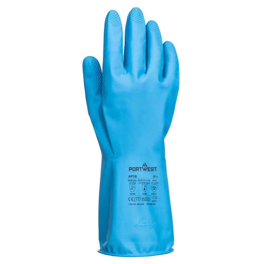 Portwest FD Chemical B Latex Light Gauntlet (Pk12) AP76