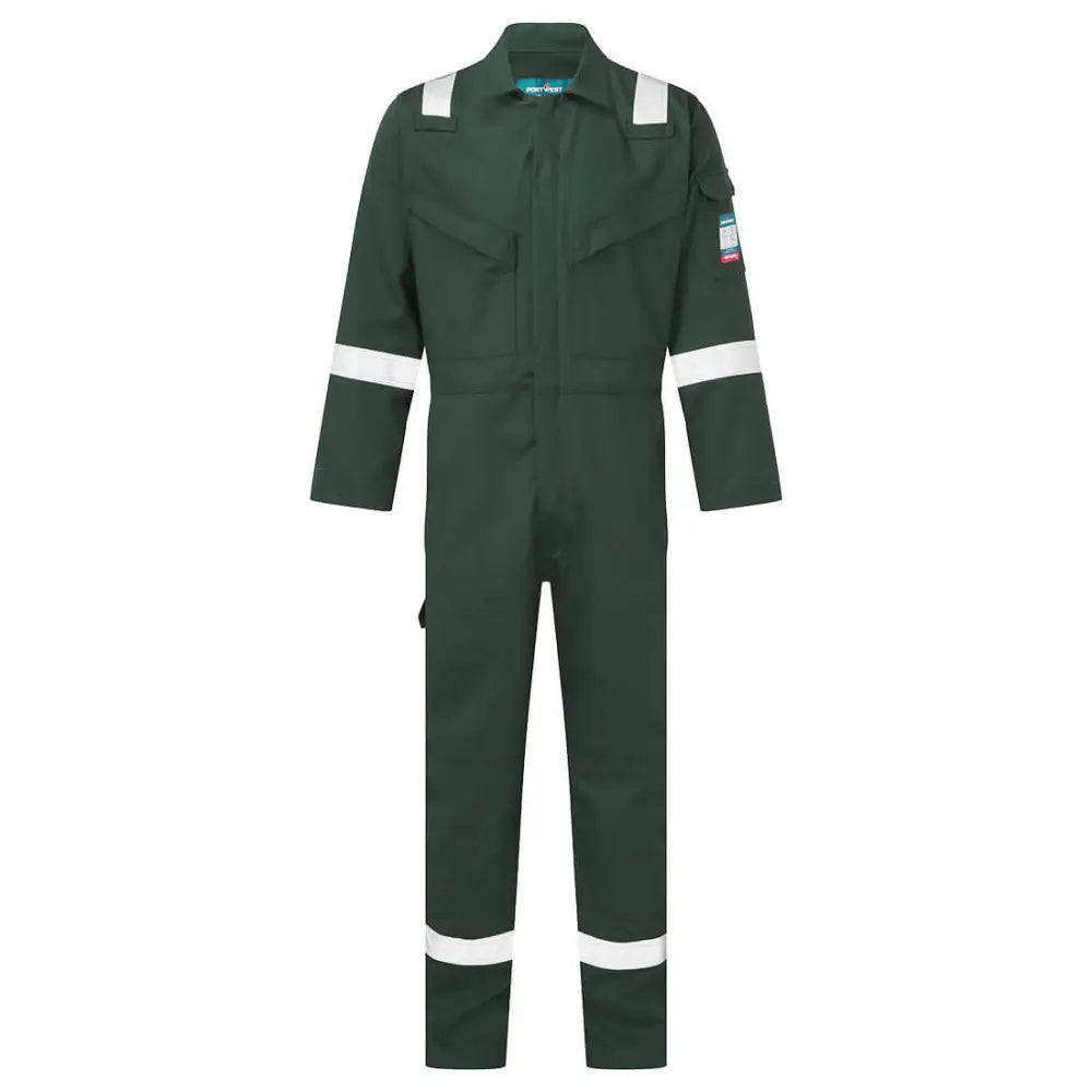 Portwest Flam Resistent Anti-Static 350g Overall 350g FR50 - Grön (GNR) / XS