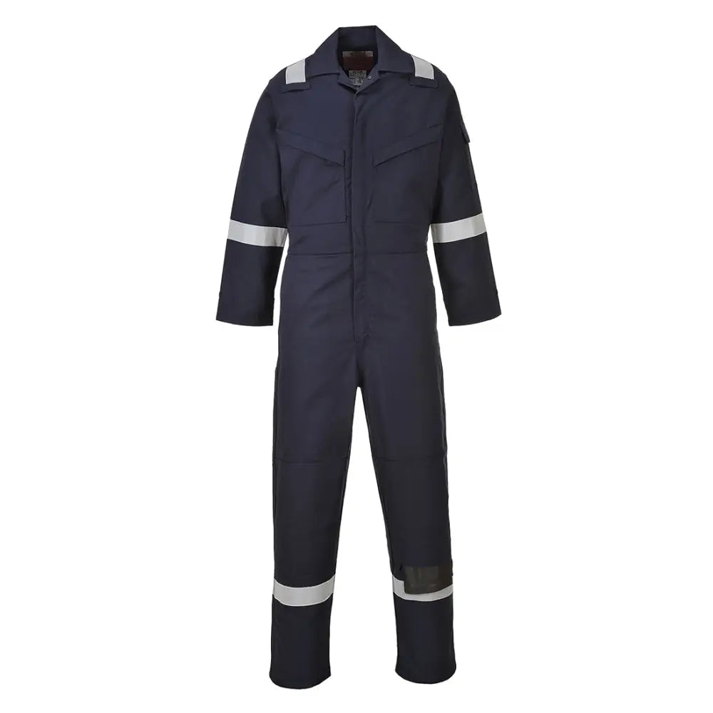 Portwest Flam Resistent Anti-Static 350g Overall 350g FR50 - Marinblå (NAT) / M