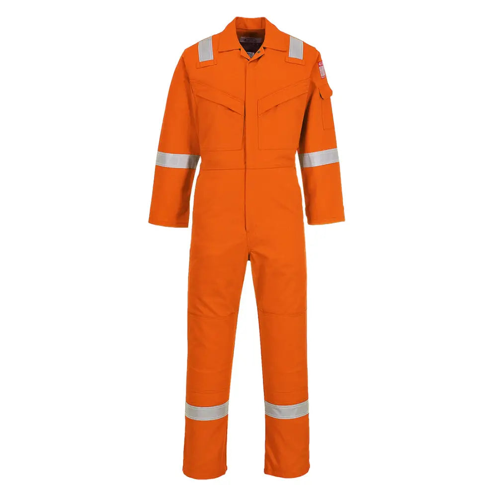 Portwest Flam Resistent Anti-Static 350g Overall 350g FR50 - Orange lång (ORT) / S