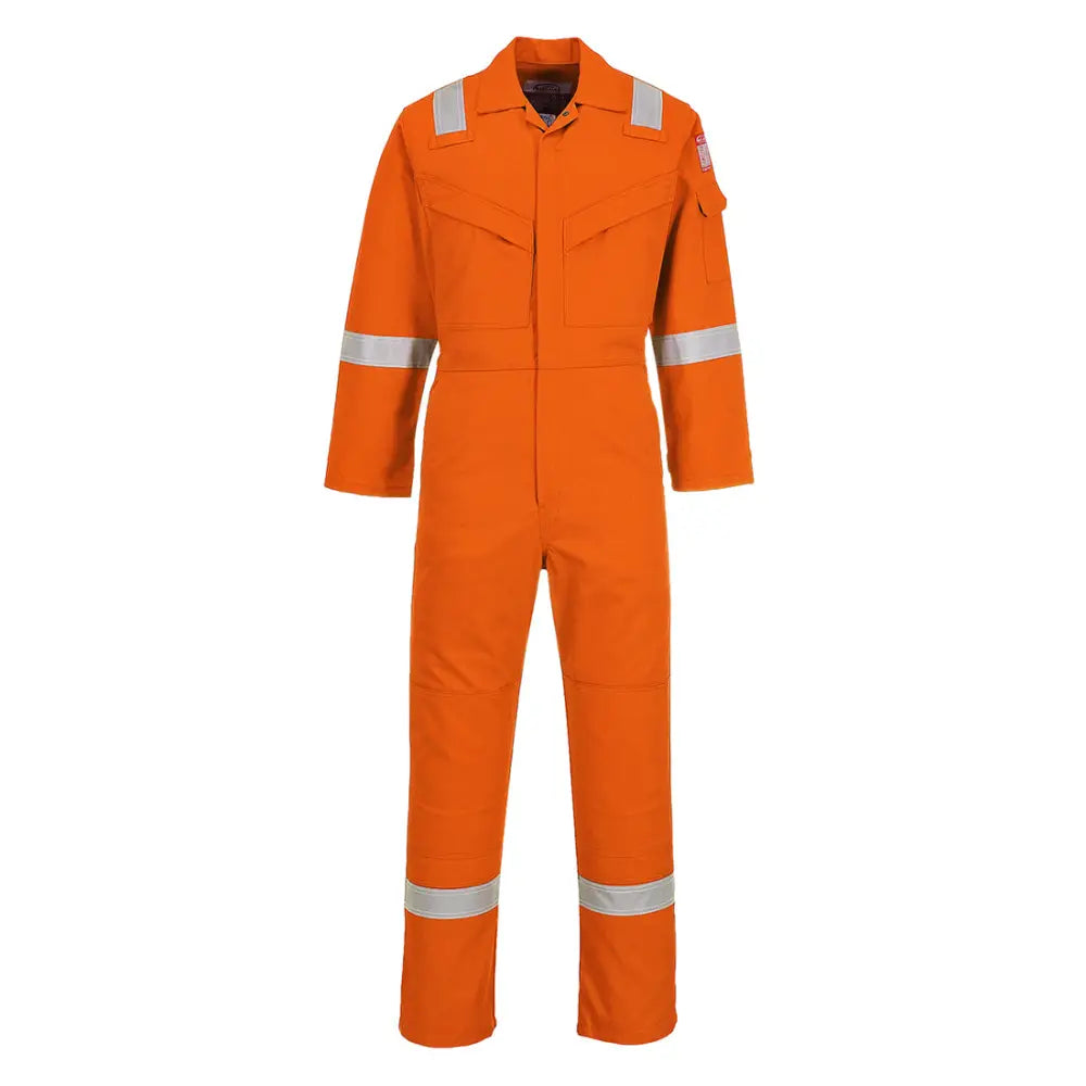 Portwest Flam Resistent Anti-Static 350g Overall 350g FR50 - Orange (ORR) / XS