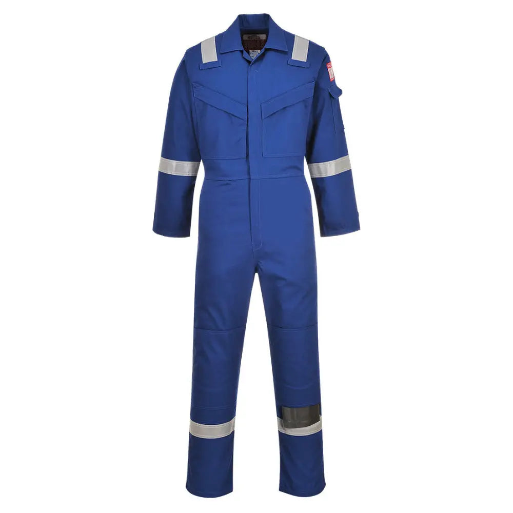 Portwest Flam Resistent Anti-Static 350g Overall 350g FR50 - Royalblå (RBR) / XS