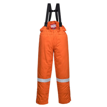 Portwest FR Anti Statisk Vinter Hängselbyxor FR58 - Orange (ORR) / S