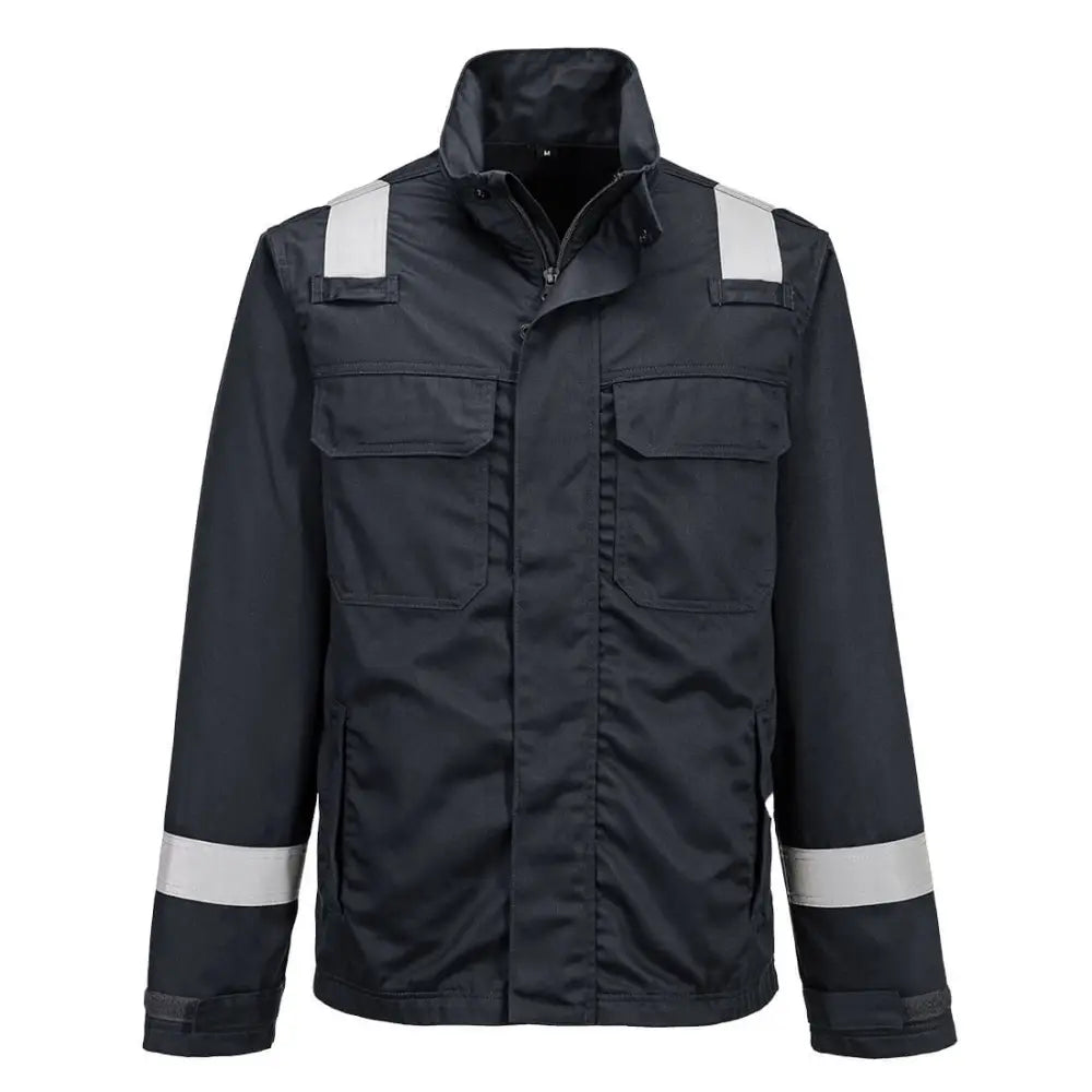 Portwest FR kemikaliebeständig jacka FR609 - Svart (BKR) / XS