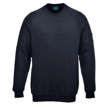 Portwest FR Modaflame Antistatisk Långärmad Sweatshirt FR12 - Marinblå (NVR) / XS