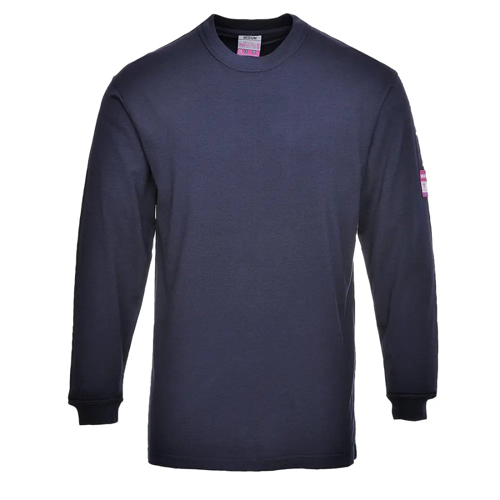 Portwest FR Modaflame Antistatisk Långärmad T-shirt FR11 - Marinblå (NVR) / XS