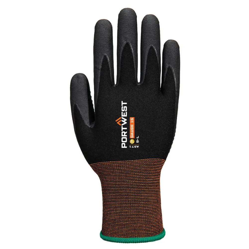 Portwest GP Grip 15 nitrilhandskar med mikroskum och prickar A371