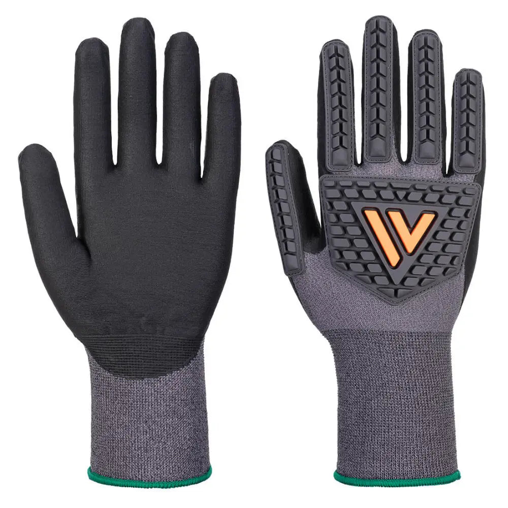 Portwest Grip 15 Nitril slaghandske A715 - Svart (K8R) / S
