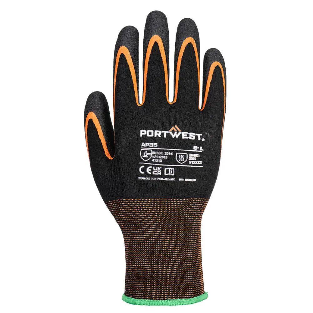 Portwest Grip 15 Nitrilhandske med dubbel handflata AP35