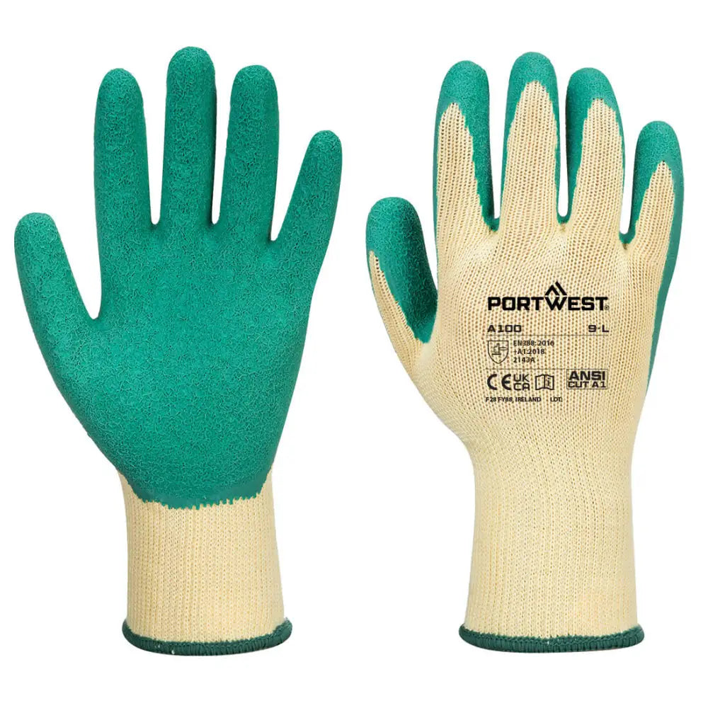 Portwest Grip Handske A100 - Grön (GNR) / M