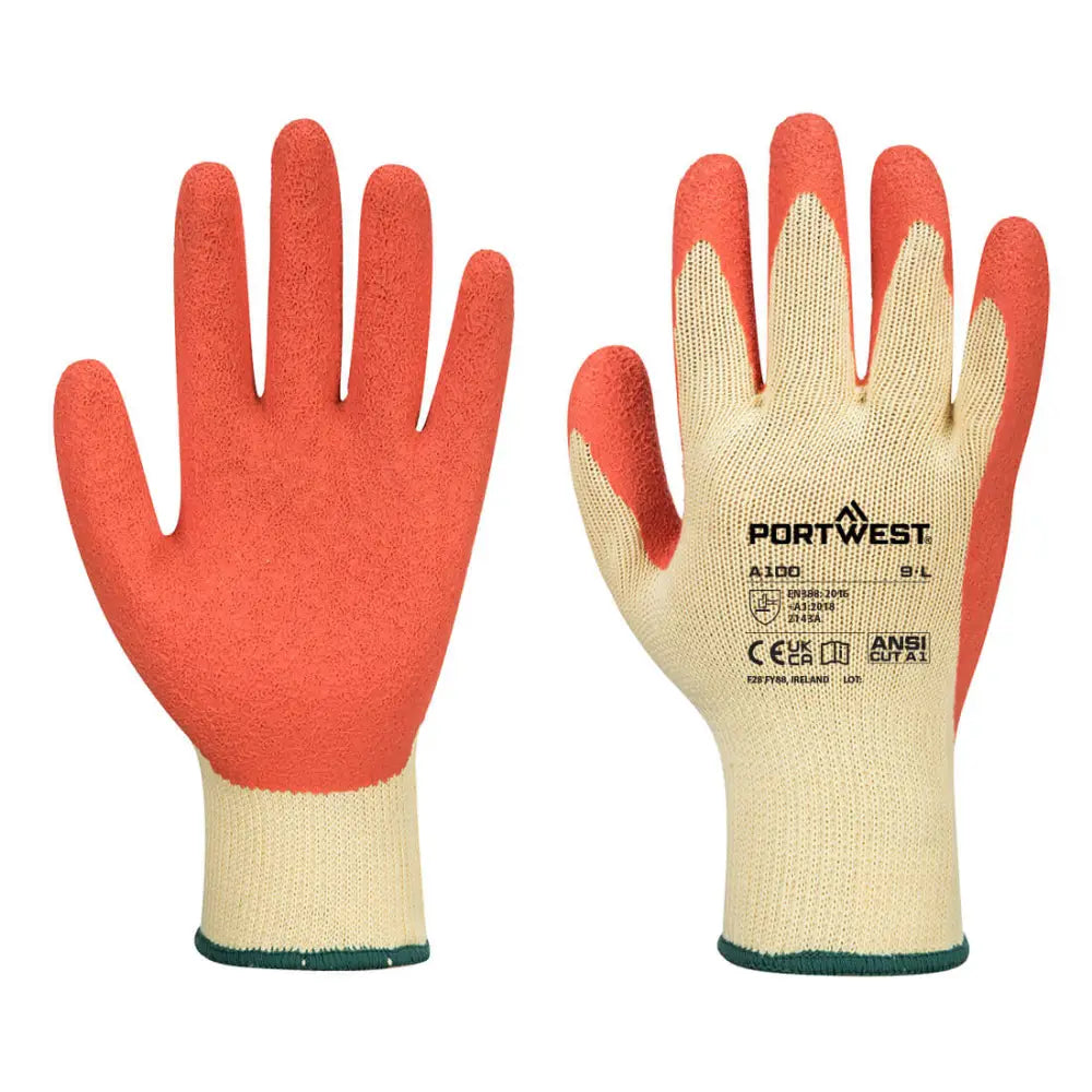 Portwest Grip Handske A100 - Orange (ORR) / S
