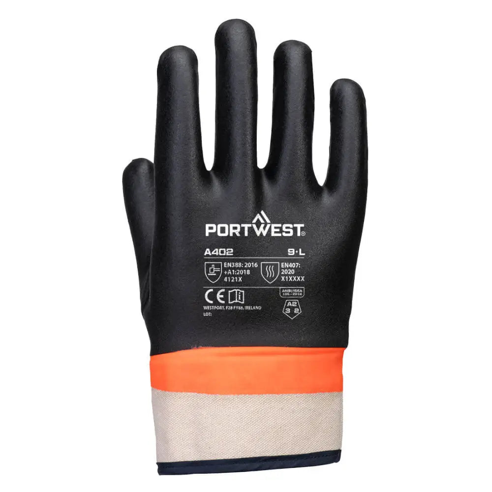 Portwest Grip PVC Sandy-handske med dubbel beläggning A402