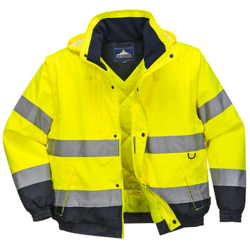 Portwest HI-Vis 2-in-1 Jacka C468 - Gul: (YER) / S
