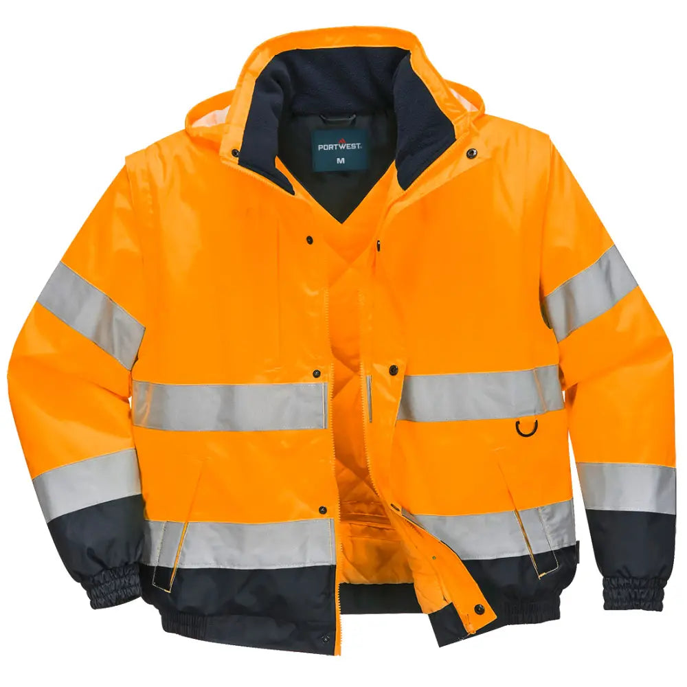 Portwest HI-Vis 2-in-1 Jacka C468 - Orange (ORR) / XS