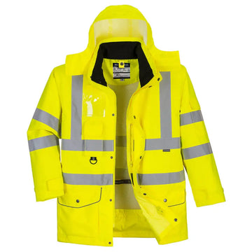 Portwest Hi-Vis 7-i-1 Traffic Jacka S427 - Gul: (YER) / XXS