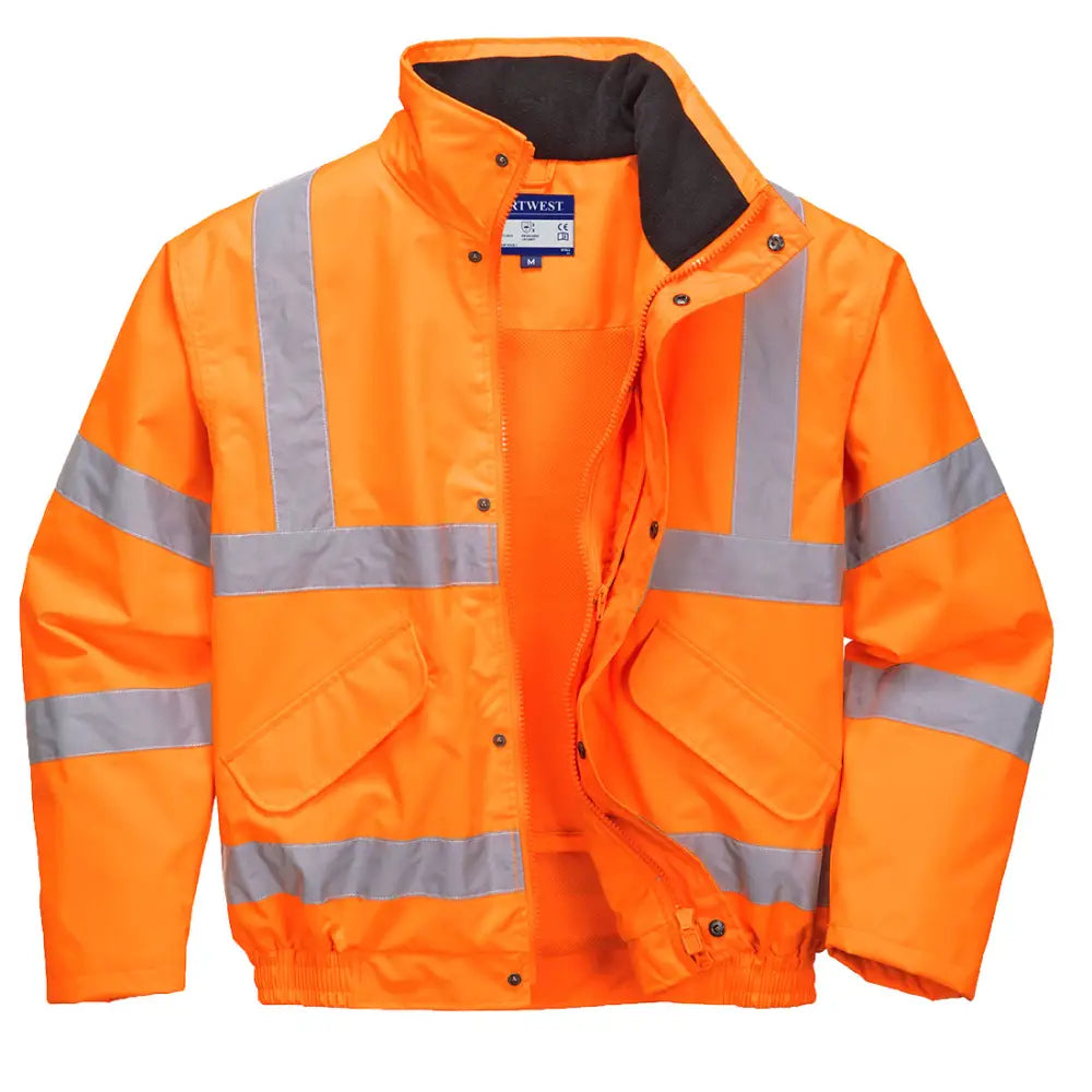 Portwest Hi-Vis Andas aktiv Bomber Jacka RT62 - Orange (ORR) / S