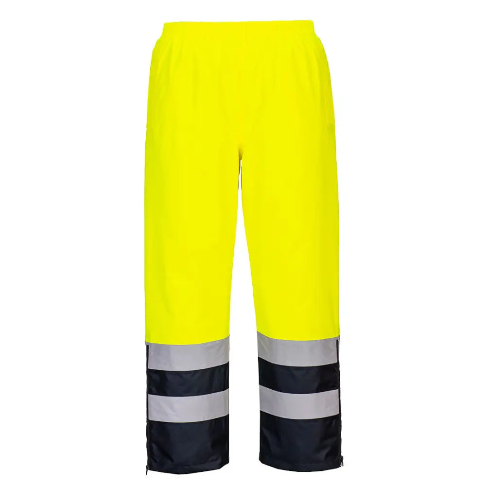 Portwest Hi-Vis Andningsbara Byxor (klass 3) S598 - Gul/Marinblå (YNR) / S