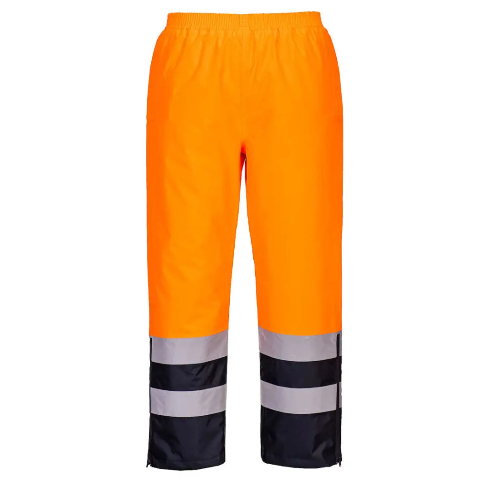 Portwest Hi-Vis Andningsbara Byxor (klass 3) S598 - Orange/Marinblå (ONR) / S
