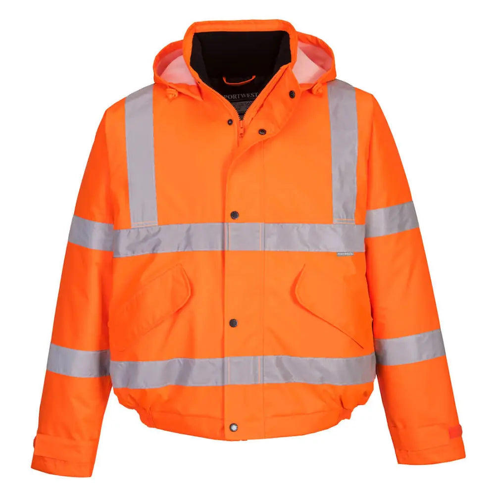 Portwest Hi-Vis Bomber Jacka. S463 - Orange (ORR) / XS