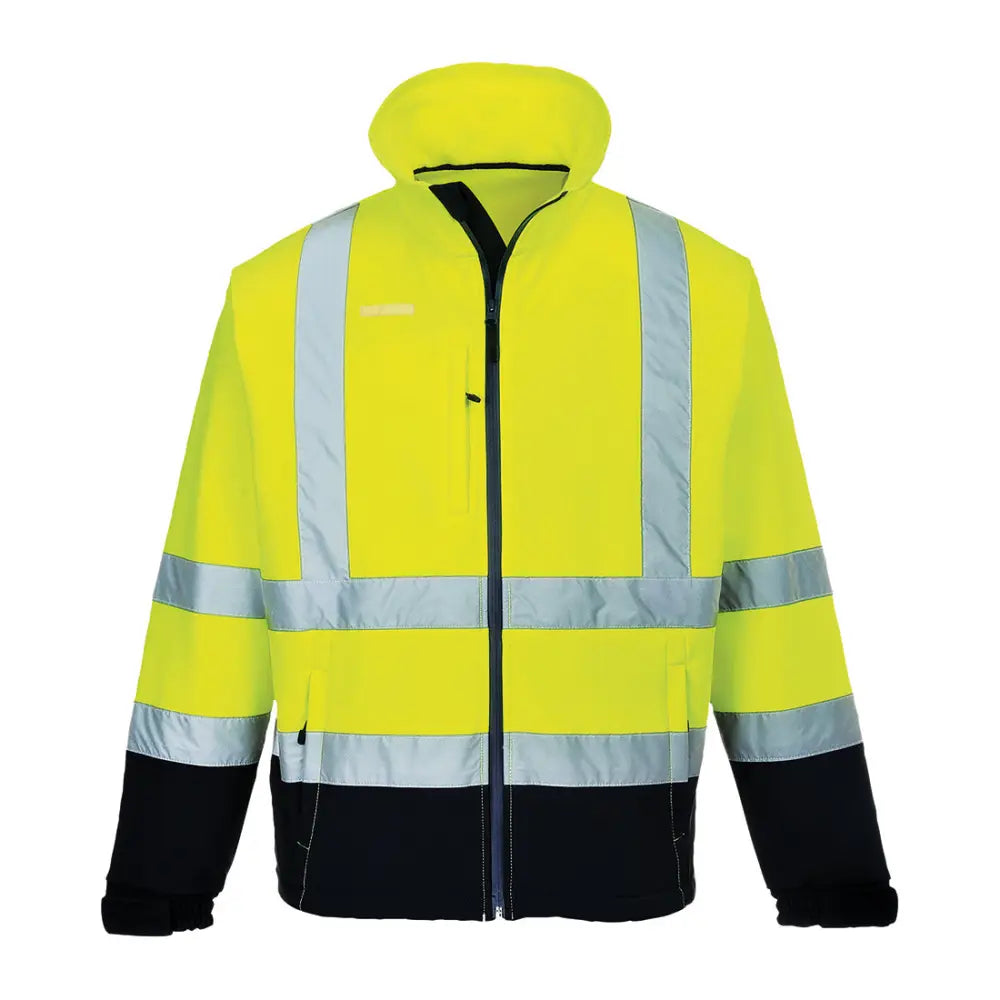 Portwest Hi-Vis Contrast Softshell (3L) S425 - Gul/Marinblå (YNR) / S