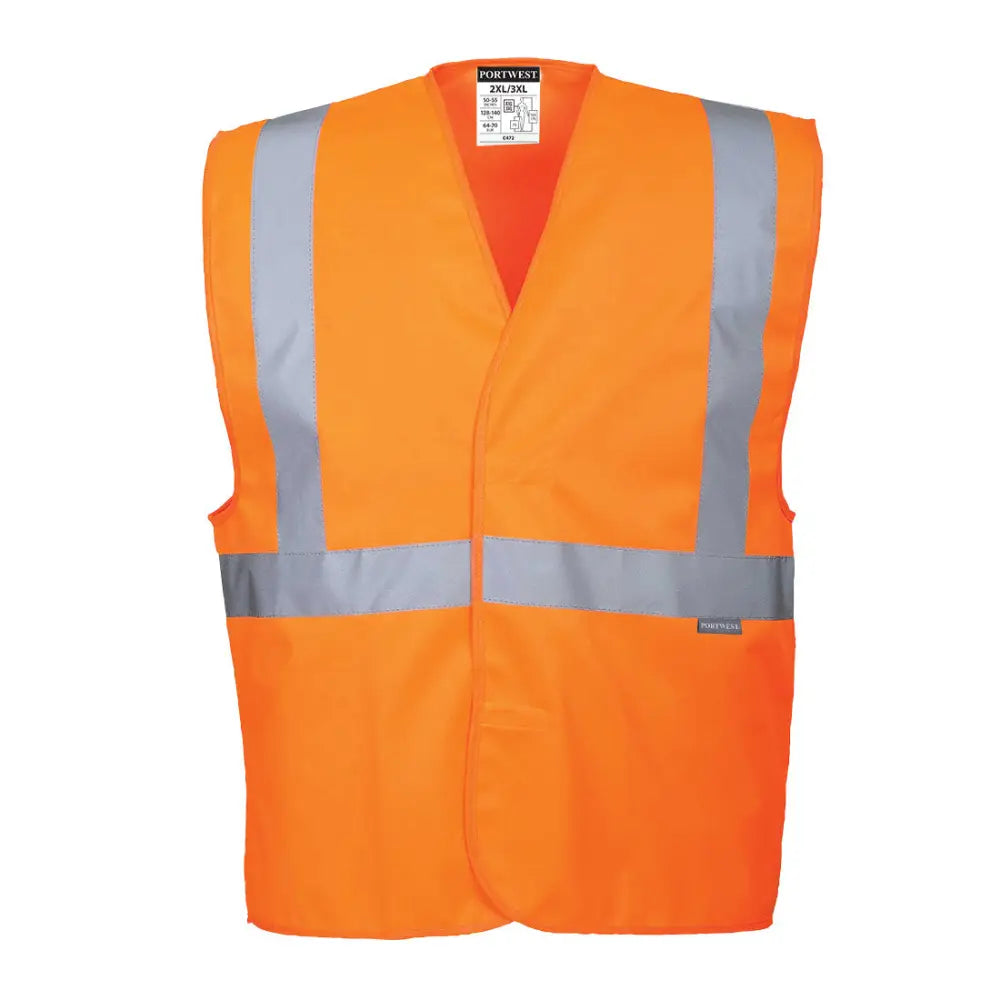 Portwest Hi-Vis Ett Band & Brace Väst C472 - Orange (ORR) / L/XL
