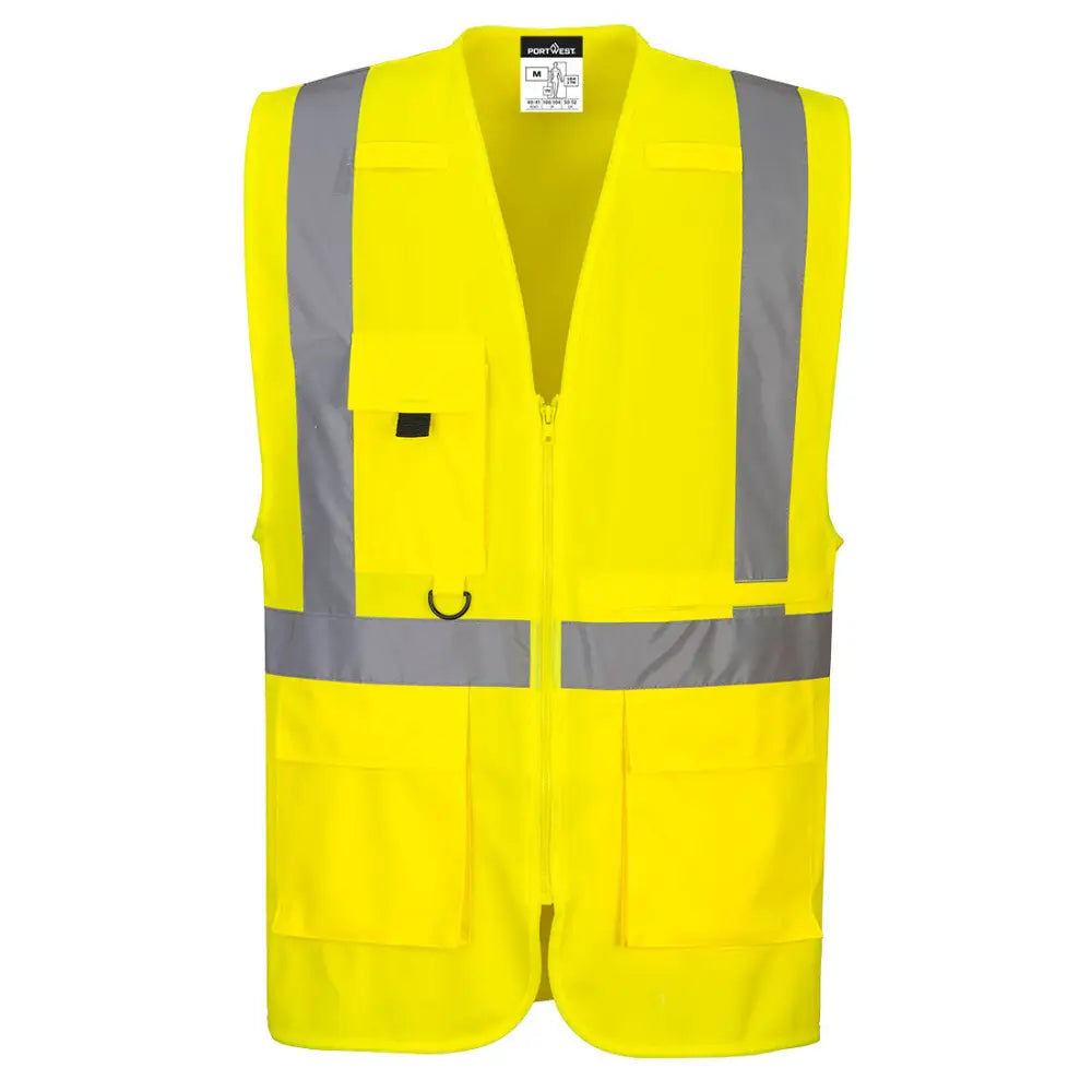 Portwest Hi-Vis Executive väst med surfplattficka C357 - Gul: (YER) / S