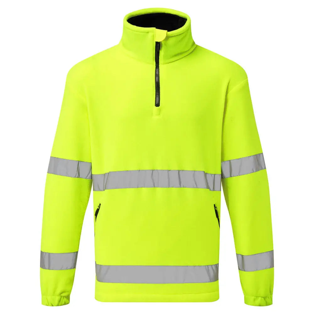 Portwest Hi-Vis Fleece med 1/2 dragkedja F302 - Gul: (YER) / S