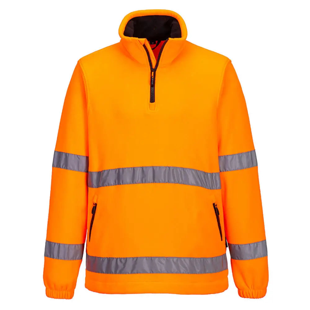 Portwest Hi-Vis Fleece med 1/2 dragkedja F302 - Orange (ORR) / S