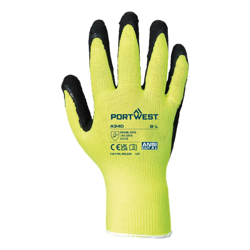 Portwest Hi-Vis Grip Handske Latex A340