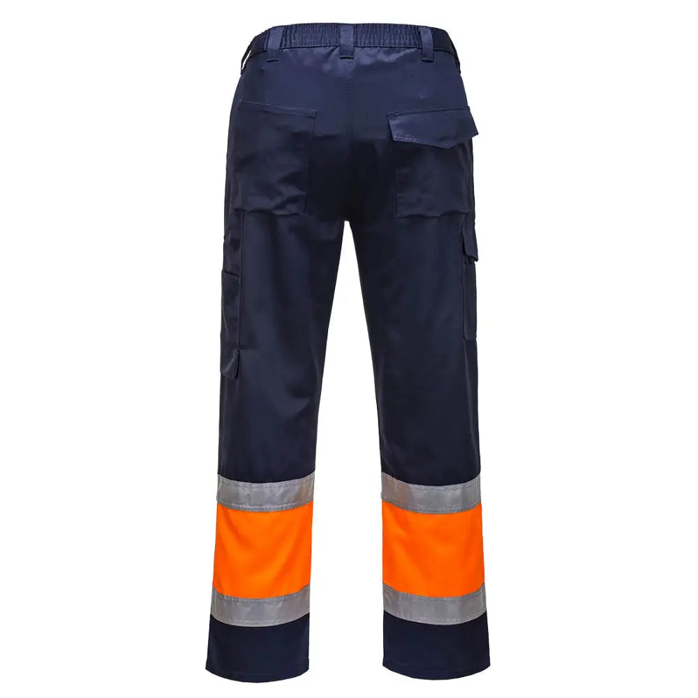 Portwest Hi-Vis lättviktiga kontrastfärgade klass änstbyxor L049