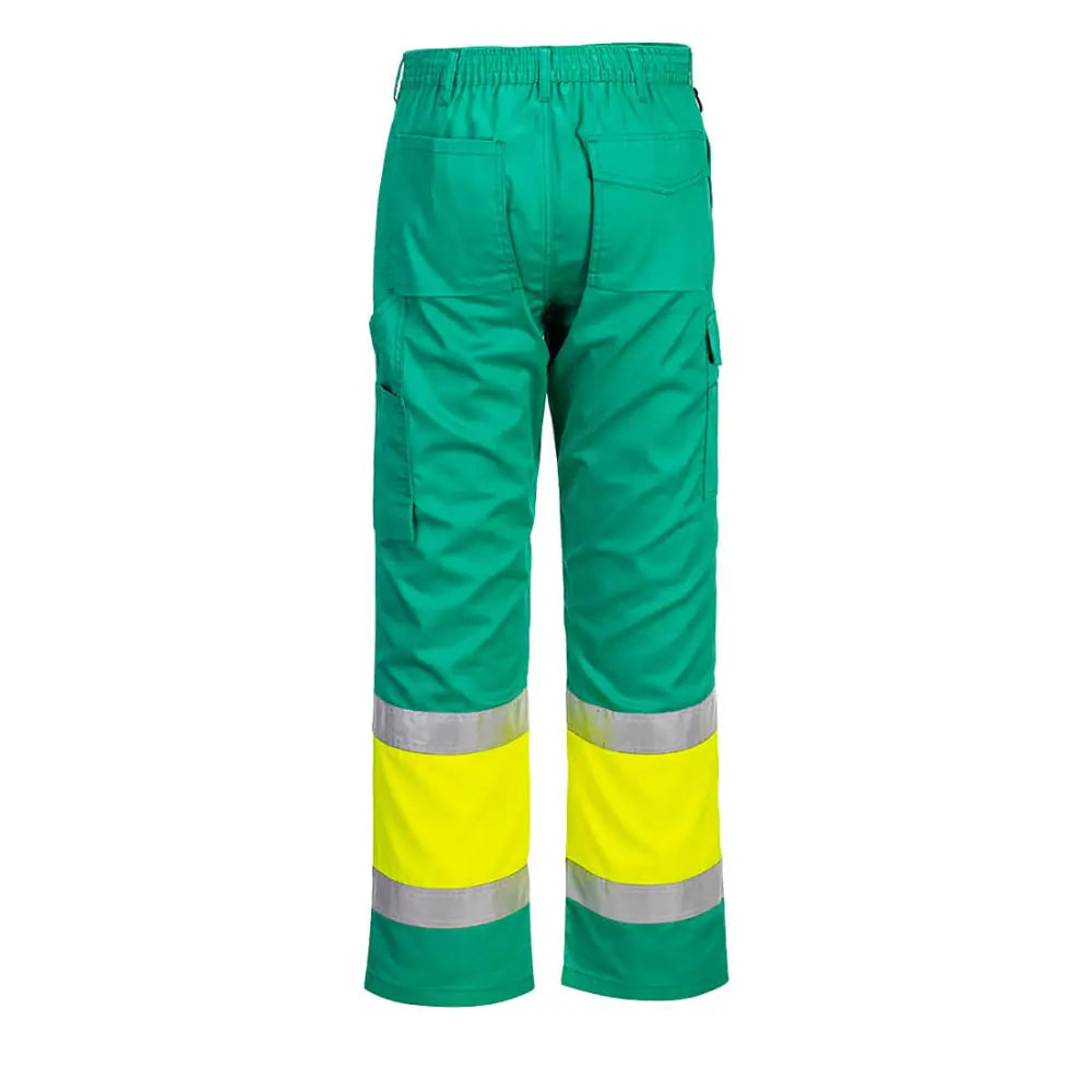 Portwest Hi-Vis lättviktiga kontrastfärgade klass änstbyxor L049