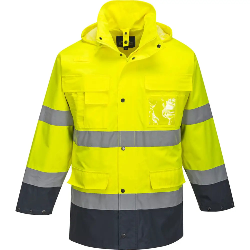 Portwest Hi-Vis Lite 3 i en jacka S162 - Gul/Marinblå (YNR) / S