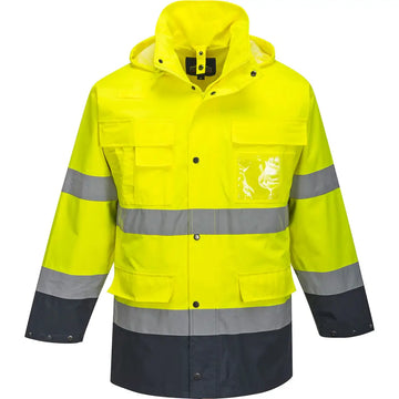 Portwest Hi-Vis Lite 3 i en jacka S162 - Gul/Marinblå (YNR) / S