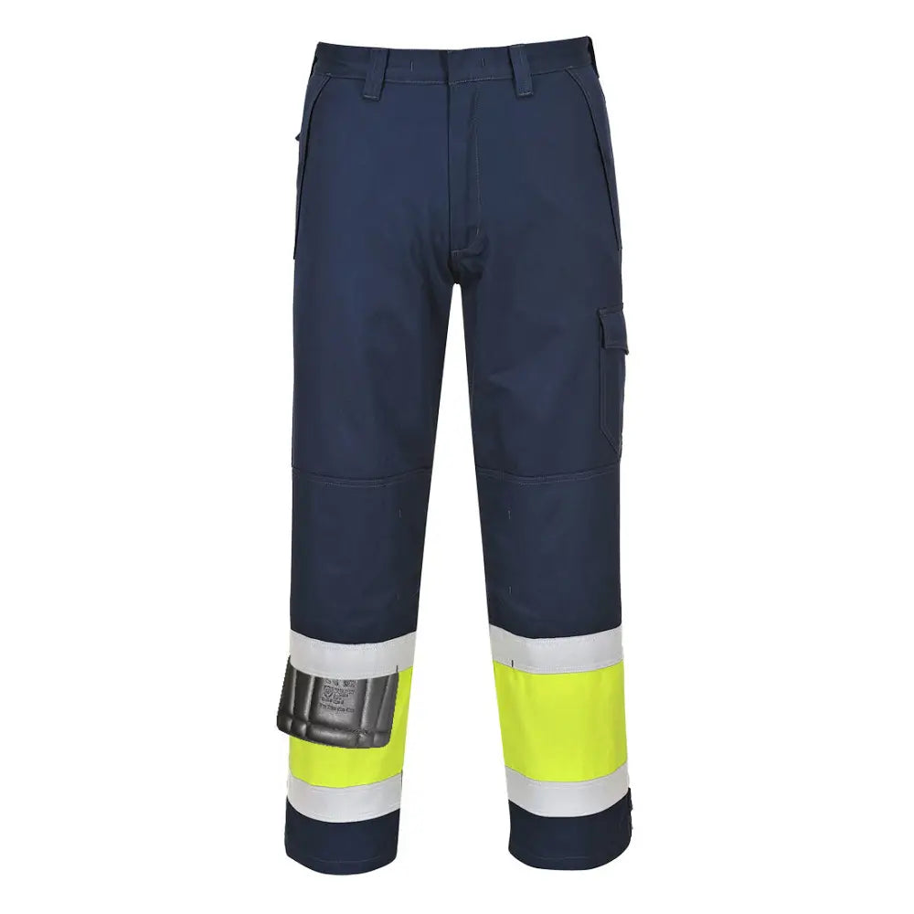 Portwest Hi-Vis Modaflame Byxa MV26 - Gul/Marinblå (YNR) / S