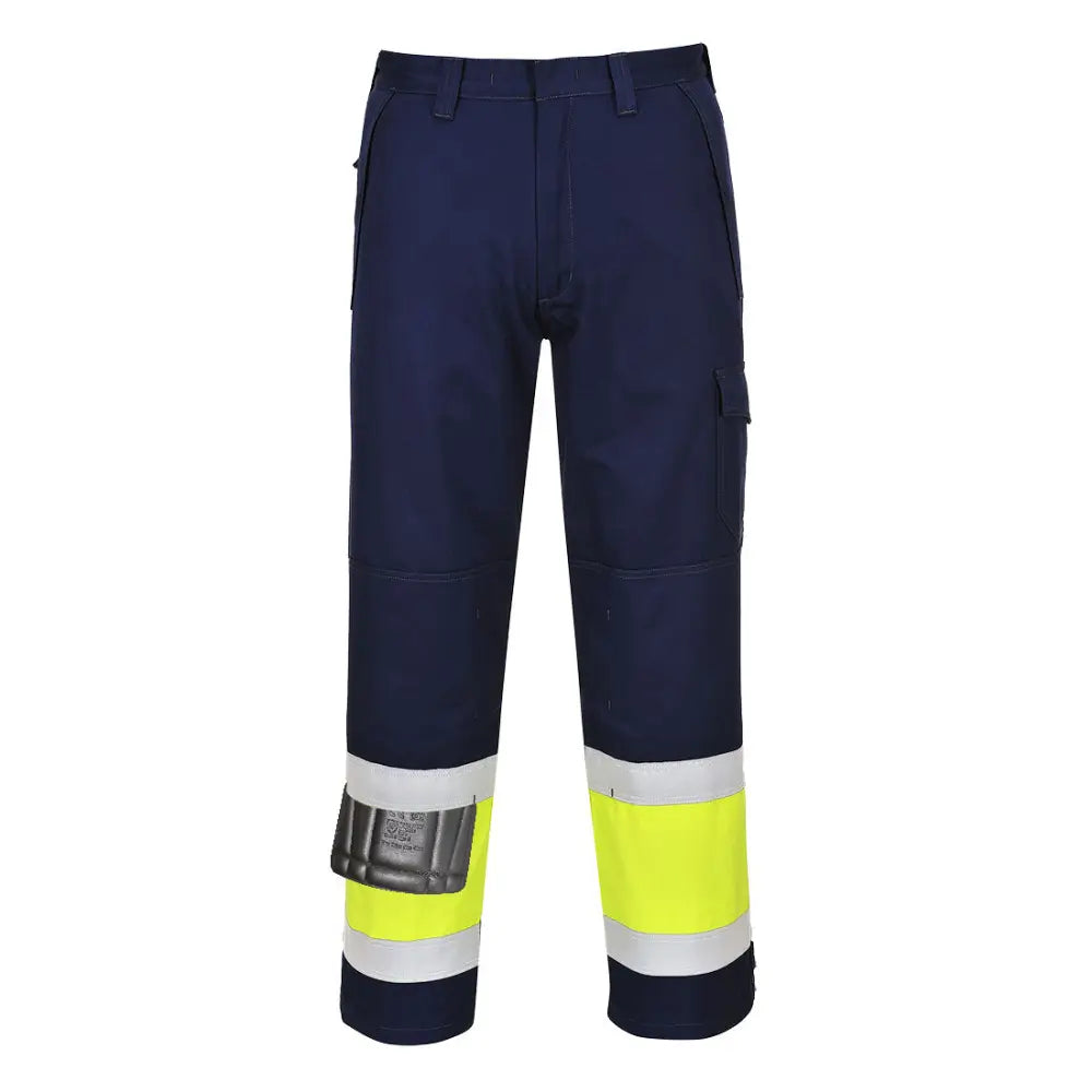Portwest Hi-Vis Modaflame Byxa MV26 - Gul/Marinblå (YNT) / M