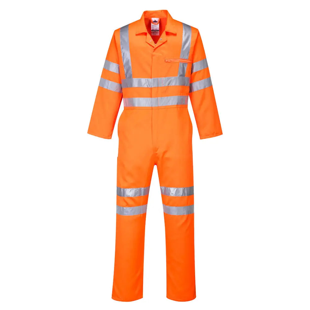 Portwest Hi-Vis skyddsoverall av polycotton RT42 - Orange (ORR) / XS