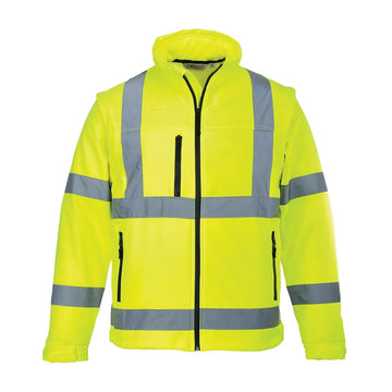 Portwest Hi-Vis Softshell Jacka (3L) S428 - Gul: (YER) / XS